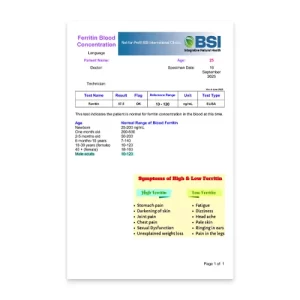 Ferritin Blood Concentration