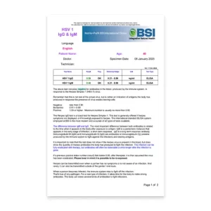 HSV 1 IgG & IgM
